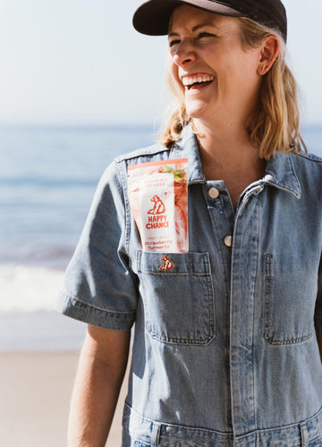 Woman Enjoying Happy Chance Cannabis Edibles